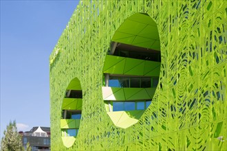 Lyon, Immeuble "Le Cube Vert" dans le quartier Confluence