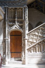 Rouen, Cathédrale Notre-Dame, escalier des libraires