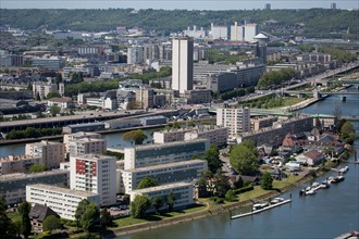 Rouen, Panorama depuis la Côte Sainte-Catherine