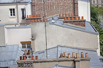 Paris, the roofs of the 13th arrondissement