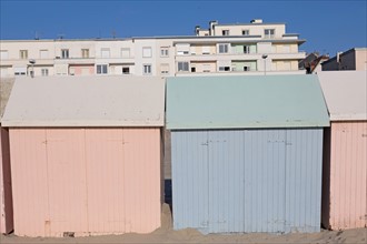 Berck Plage, cabines de bain