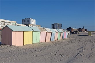 Berck Plage, cabines de bain