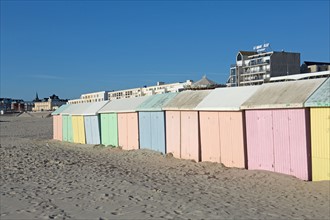 Berck Plage, cabines de bain