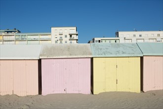 Berck Plage, cabines de bain