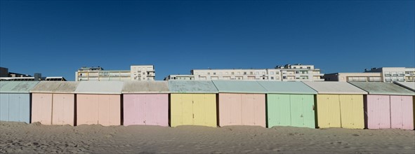 Berck Plage, cabines de bain