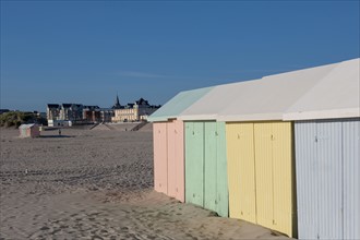 Berck Plage, cabines de bain