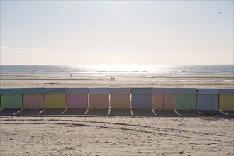 Berck Plage, cabines de bain