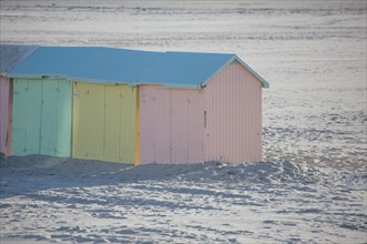 Berck Plage, cabines de bain