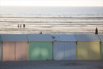 Berck Plage, cabines de bain