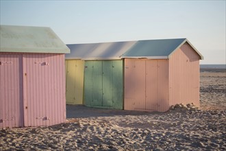 Berck Plage, cabines de bain