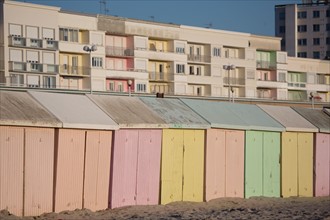 Berck Plage, cabines de bain