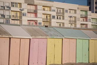 Berck Plage, cabines de bain