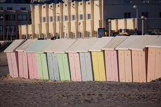 Berck Plage, cabines de bain