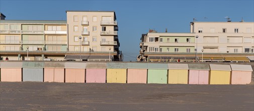 Berck Plage, cabines de bain