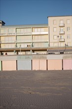 Berck Plage, cabines de bain