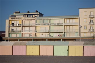 Berck Plage, cabines de bain