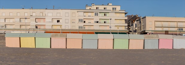 Berck Plage, cabines de bain