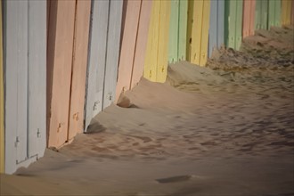 Berck Plage, cabines de bain