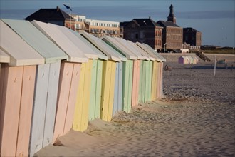 Berck Plage, cabines de bain