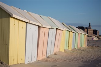 Berck Plage, cabines de bain