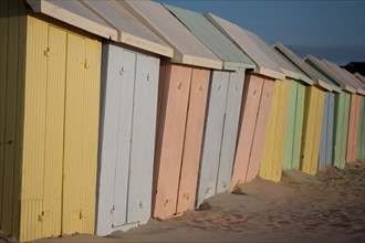 Berck Plage, cabines de bain