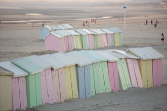 Berck Plage, cabines de bain