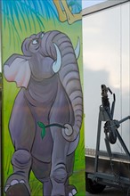 Le Havre, Seine-Maritime, mur peint