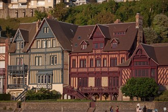 Trouville sur Mer, villas du front de mer