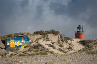 Plage et phare de Berck (Pas-de-Calais, France)