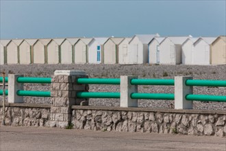 Cayeux-Sur-Mer (Baie de Somme, France), cabines de plage