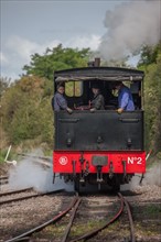 Le Crotoy (Baie de Somme, France), train touristique à vapeur