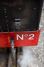 Le Crotoy (Baie de Somme, France), train touristique à vapeur