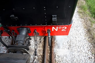 Le Crotoy (Baie de Somme, France), train touristique à vapeur