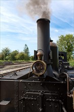 Le Crotoy (Baie de Somme, France), train touristique à vapeur