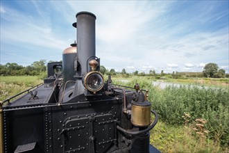 Le Crotoy (Baie de Somme, France), train touristique à vapeur