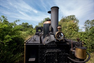 Le Crotoy (Baie de Somme, France), train touristique à vapeur