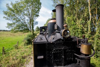 Le Crotoy (Baie de Somme, France), train touristique à vapeur