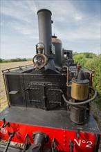 Le Crotoy (Baie de Somme, France), train touristique à vapeur