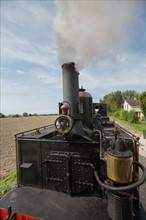 Le Crotoy (Baie de Somme, France), train touristique à vapeur