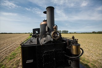 Le Crotoy (Baie de Somme, France), train touristique à vapeur