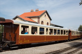 Le Crotoy (Baie de Somme, France), train touristique à vapeur