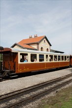 Le Crotoy (Baie de Somme, France), train touristique à vapeur