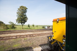 Le Crotoy (Baie de Somme, France), train touristique à vapeur