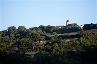 Regional nature park of Grands Causses et église de Connac