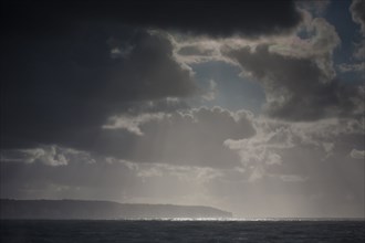 Dieppe, tempête sur la plage