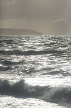 Dieppe, tempête sur la plage