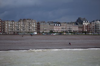 Dieppe, buildings and hotels on the Boulevard de Verdun