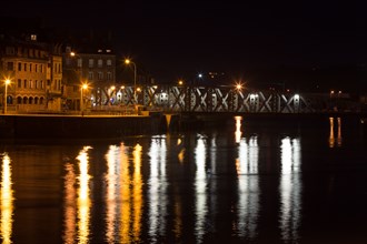 Dieppe, Pont Colbert by night