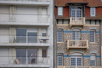 Le Touquet Paris Plage, stylistic diversity of the two seafront facades