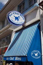Le Touquet Paris Plage, Rue Saint Jean, "Au Chat Bleu" chocolate shop